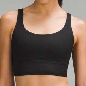 Lululemon Energy Bra Longline Ribbed sz 8 in Black